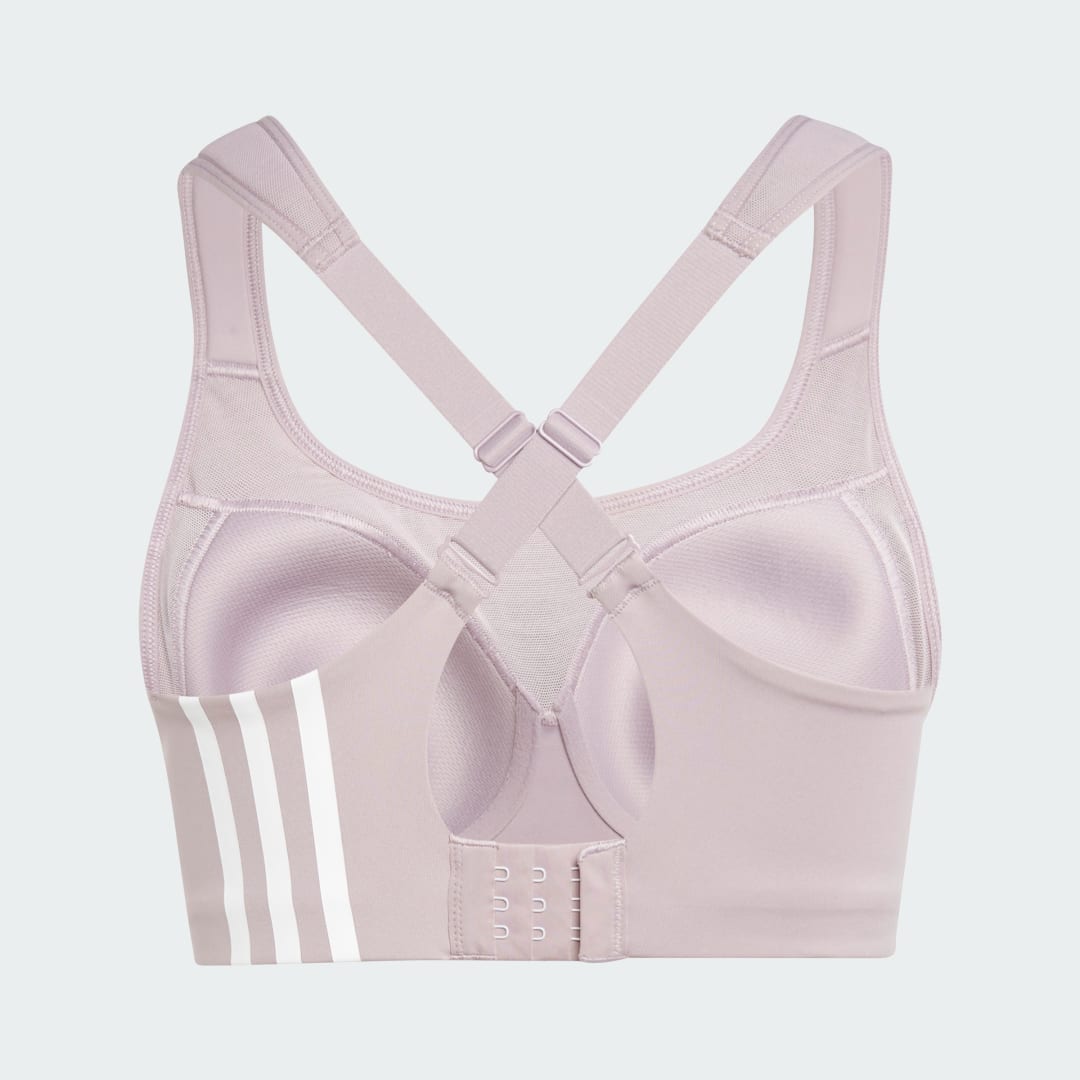 Detalle 2 de Sujetador TLRD Impact Training High-Support de Adidas (color Violeta): soporte para entrenamientos exigentes