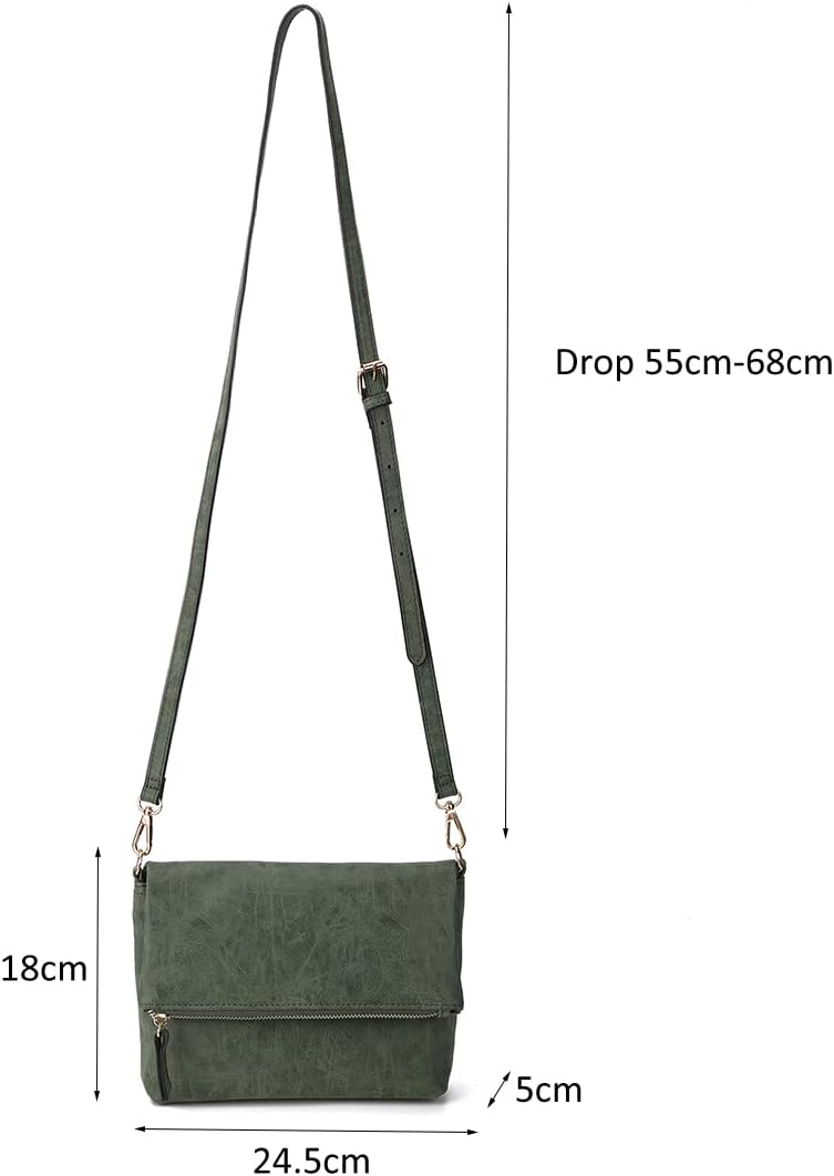 Thumbnail 4 de Gladdon Umhängetasche Damen – kompakte Crossbody mit Reißverschluss, PU-Leder