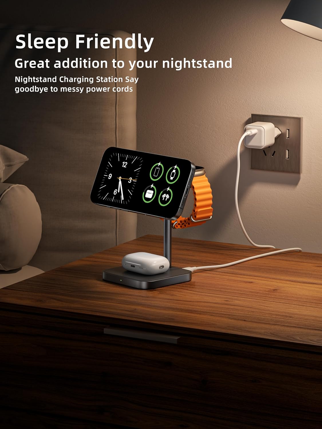 Thumbnail 6 de LULULOOK Qi2 3-in-1 MagSafe Ladestation aus Aluminium – Schnellladen für iPhone, AirPods und Apple Watch