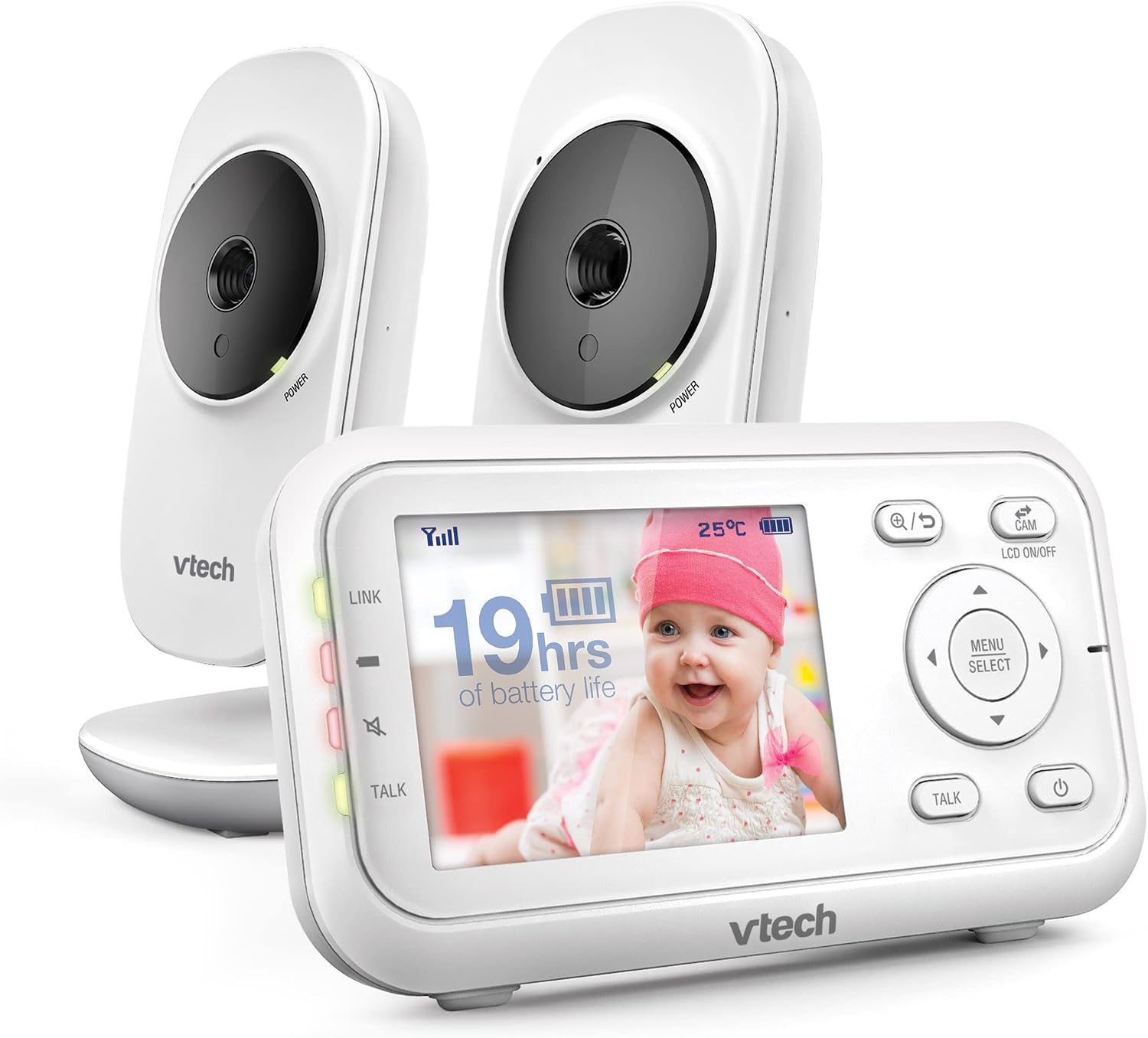 Thumbnail 1 de VTech VM3250-2 Video Baby Monitor with 2 Cameras and 300m Range