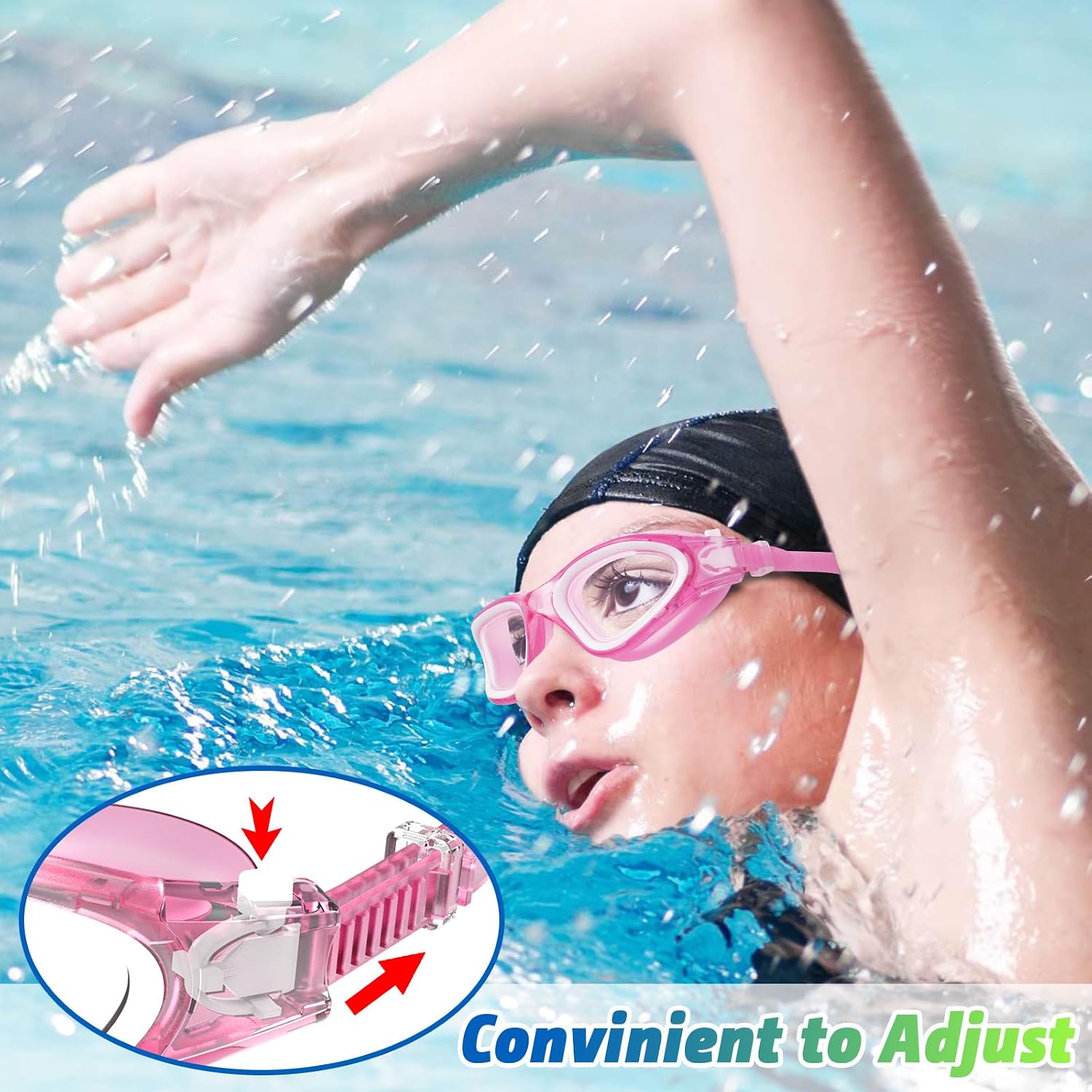 Detalle de HotSrace Swim Goggles 180° anti-fog