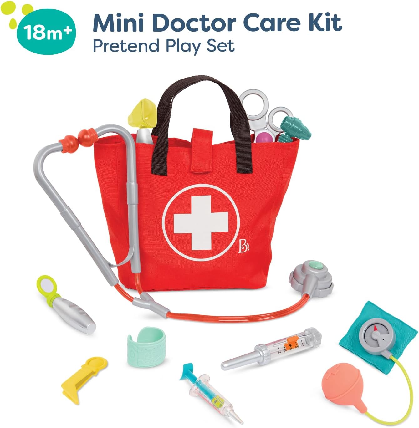 Thumbnail 2 de B. toys Kit de Soins pour Mini-médecins – Jeu de Docteur réaliste pour tout-petits