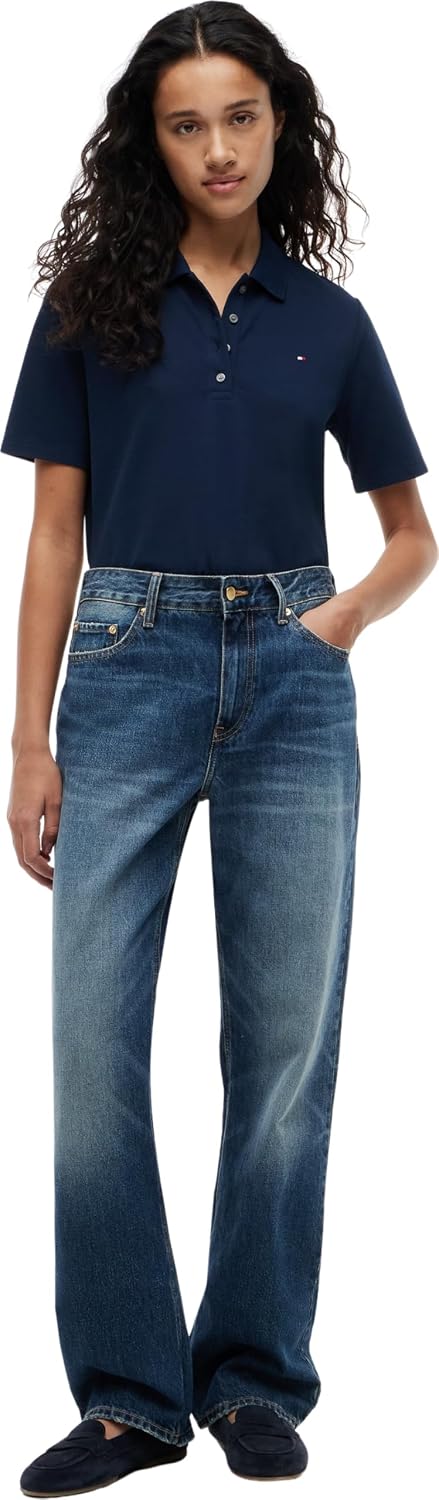 Detalle de Tommy Hilfiger Donna Polo Maniche Corte 1985: Maglietta Polo Piqué Regular Fit