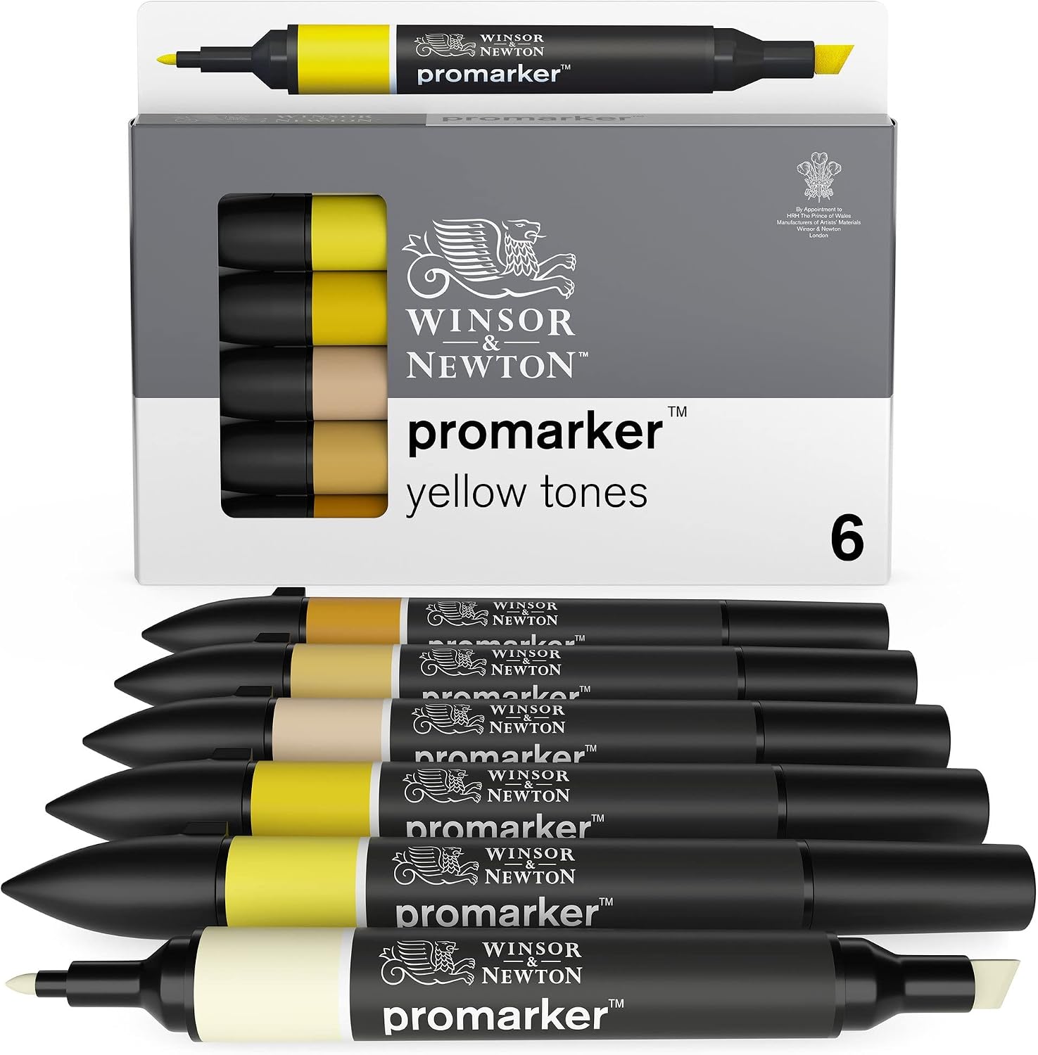 Detalle 2 de W&N Promarker Set X6 Tons Riches — Ensemble de marqueurs à double pointe