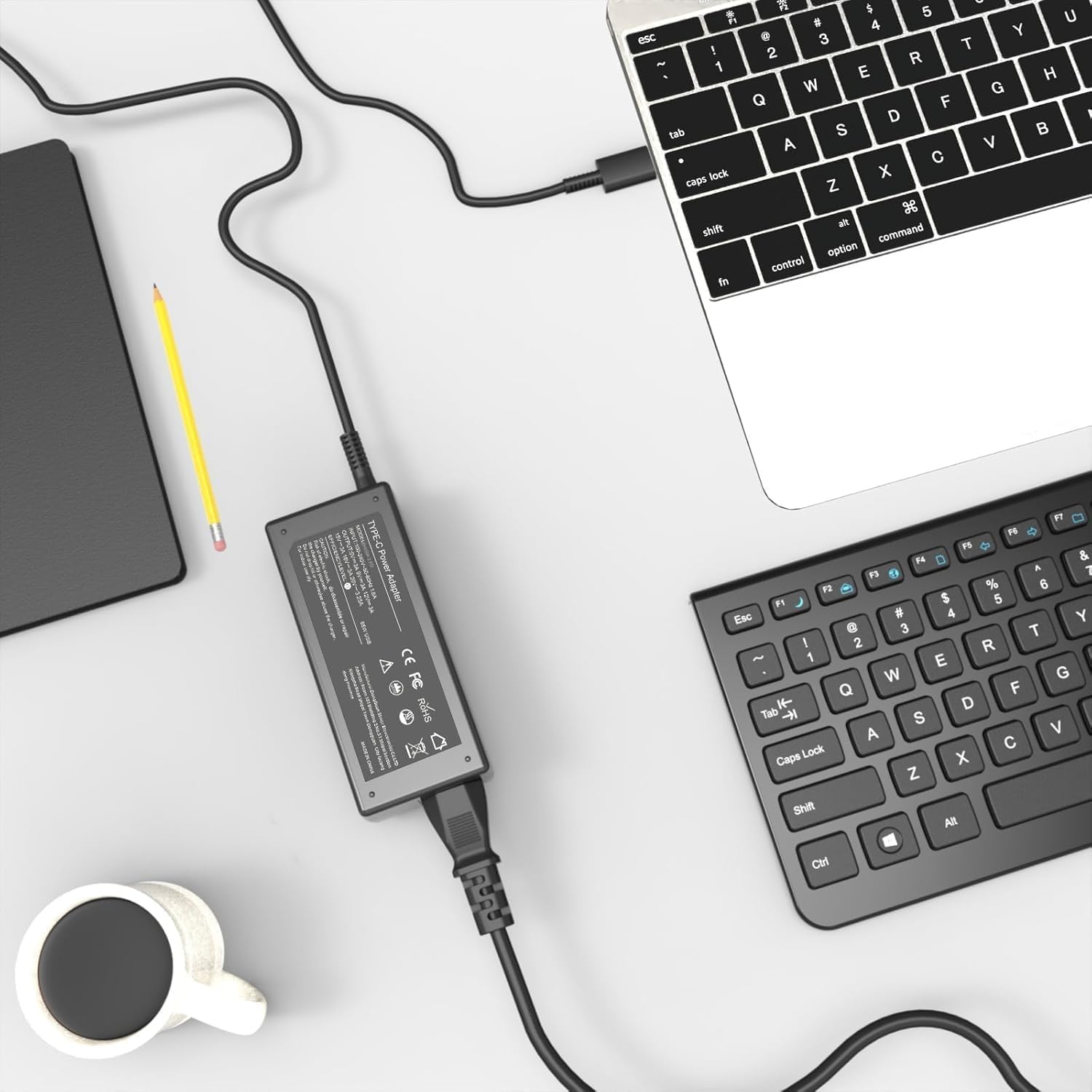Detalle de Riabwwox Universal 65W USB C Laptop Charger