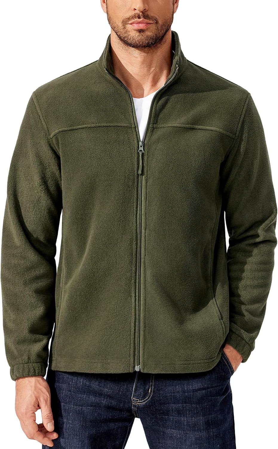 Detalle de COOFANDY Men's Polar Fleece Jacket