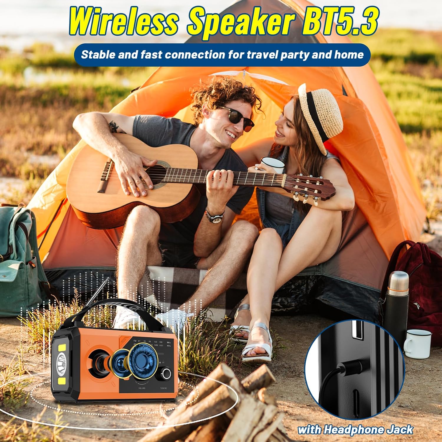 Thumbnail 6 de Radio Bluetooth a Manovella 27000mAh 8 in 1 di Emergenza - BIAOQINBO