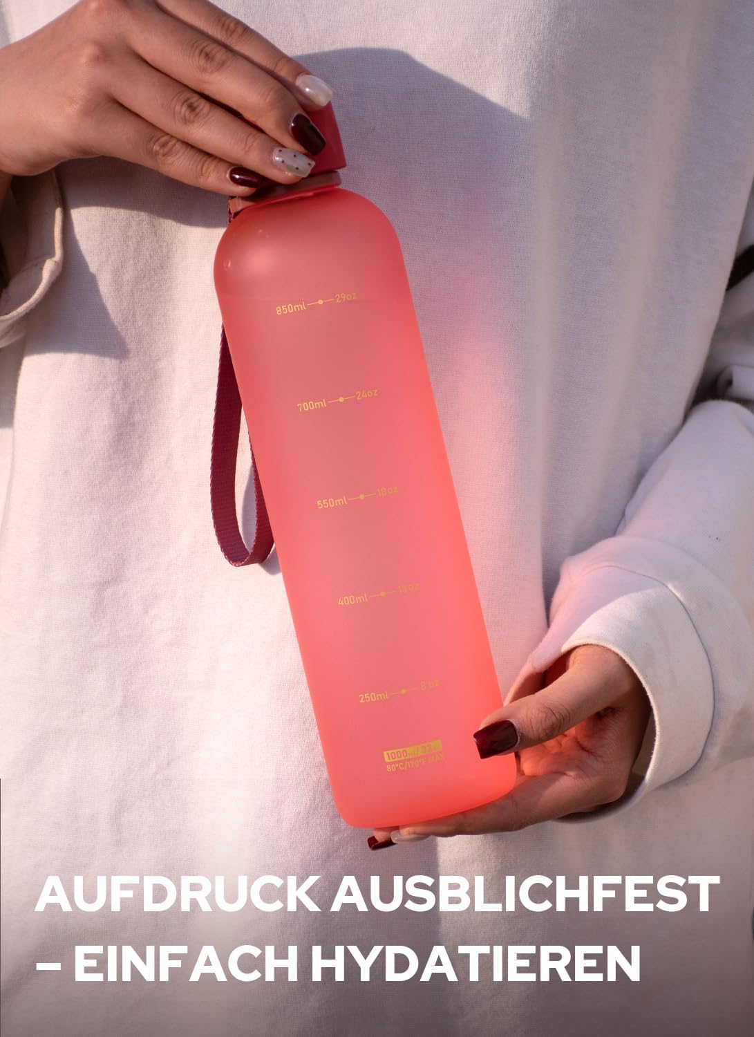 Detalle de Opard Slim Trinkflasche 1 l für Sprudelwasser