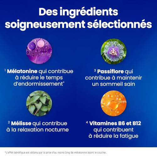 Detalle de VALDISPERT Sommeil intégral - Mélatonine Extra Fort 1,9 mg - 30 nuits