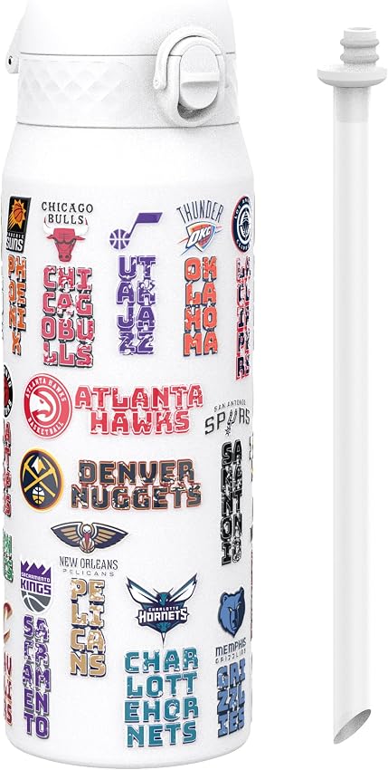 Detalle de ion8 NBA Logos Bordados Botella térmica 750 ml 🥤