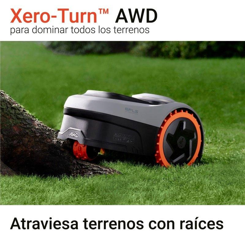 Detalle 2 de Navimow i206E AWD: robot cortacésped de tracción total para jardines complejos