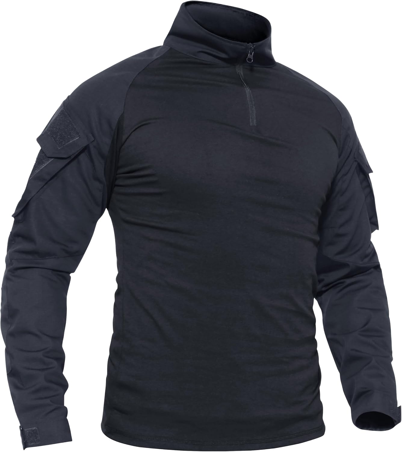 Detalle de TACVASEN Slim Fit Herren Baumwollhemd Outdoor Military T-Shirt mit Tasche