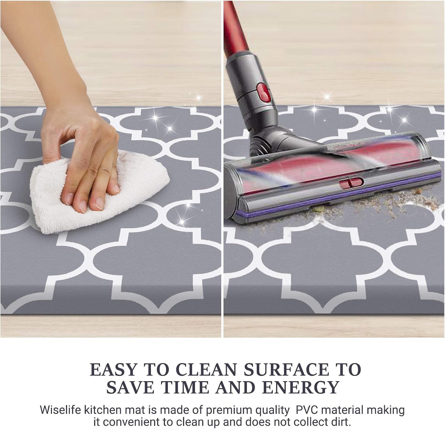Detalle de WISELIFE Kitchen Mat 17.3" x 60