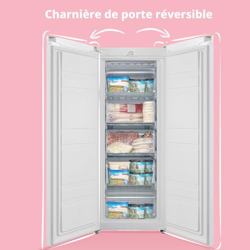 Thumbnail 6 de COMFEE' RCU160WH2(E) Congélateur Armoire 160L – Blanc: équilibre pratique et capacité généreuse