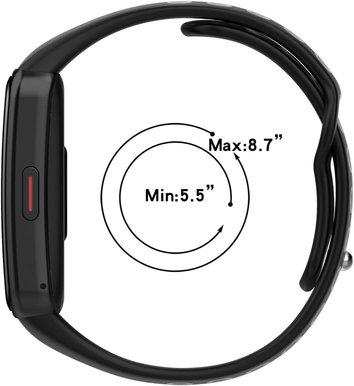 Detalle de Panda Bobo Silicone Strap for Huawei Band 6/6 Pro and Honor Band 6/7