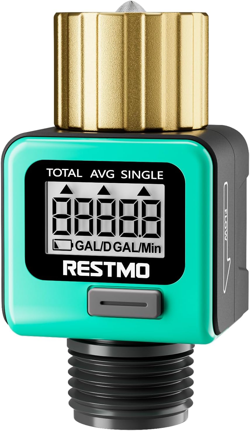 Detalle de RESTMO Water Flow Meter with Brass Inlet