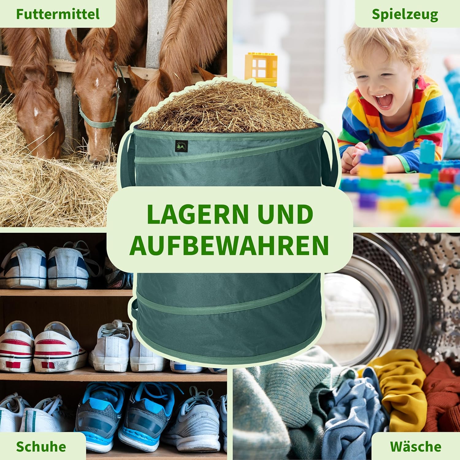 Thumbnail 5 de TTL GARDEN 2x 270L Premium Pop-Up Gartensack (220 g/m², 600D Oxford, 2er Set)