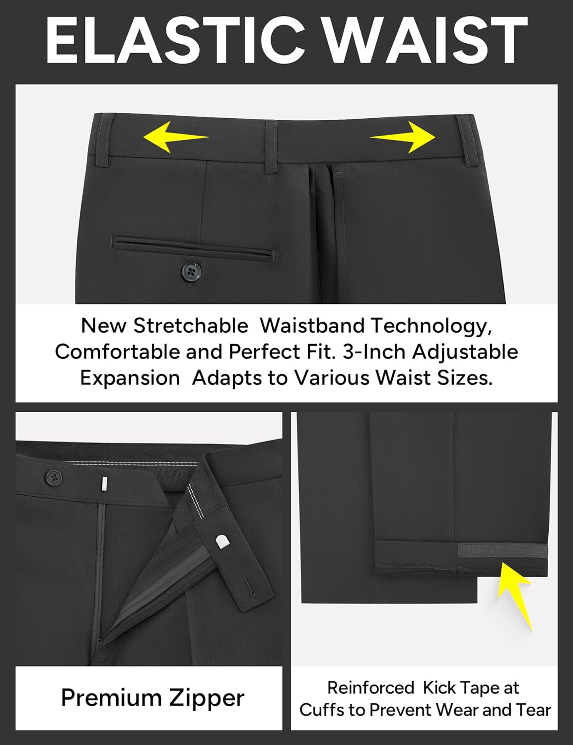 Thumbnail 4 de Pacific Perfect Men's Suit Slim Fit 2-Piece 👔
