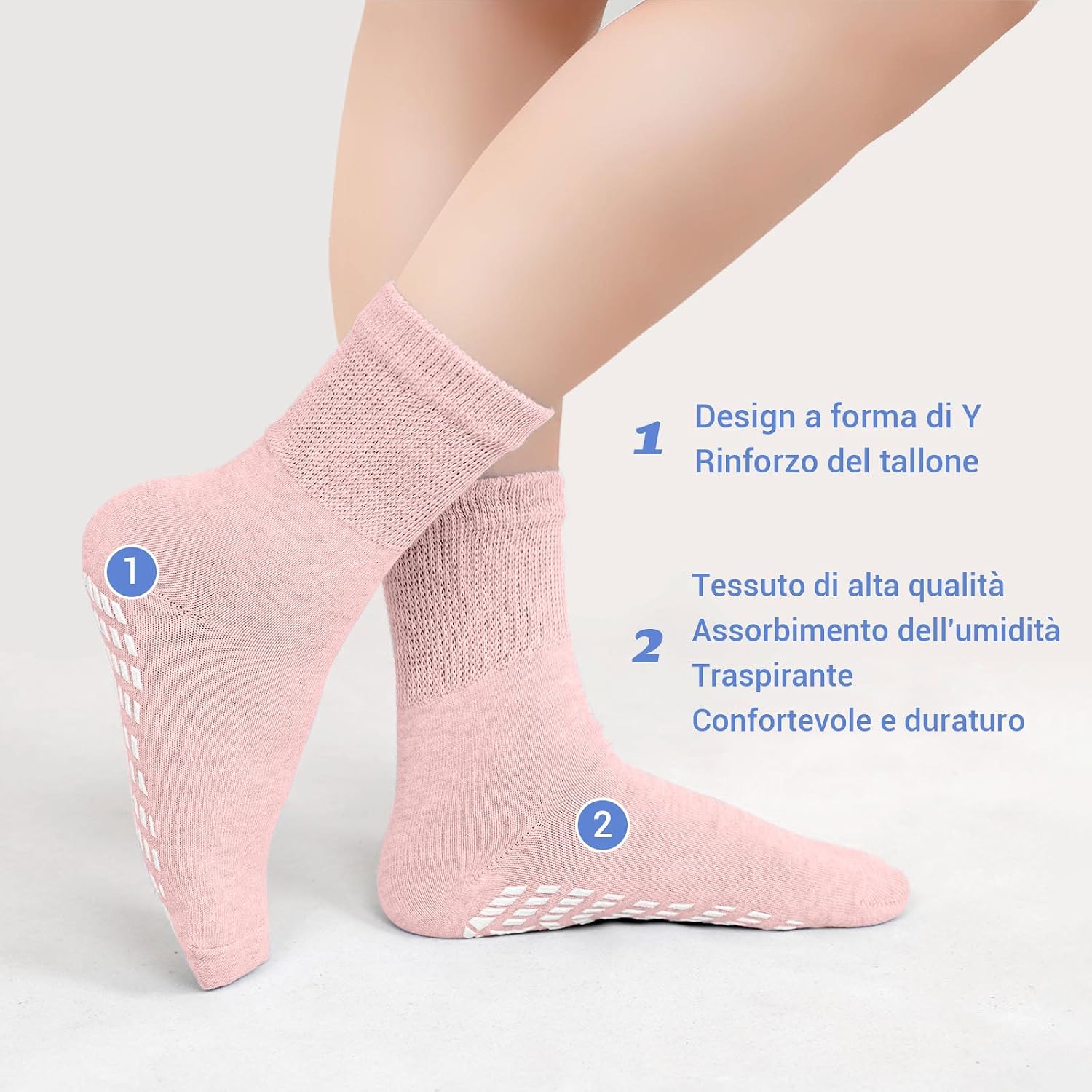 Thumbnail 4 de PUTUO Calze Antiscivolo Donna 85% Cotone