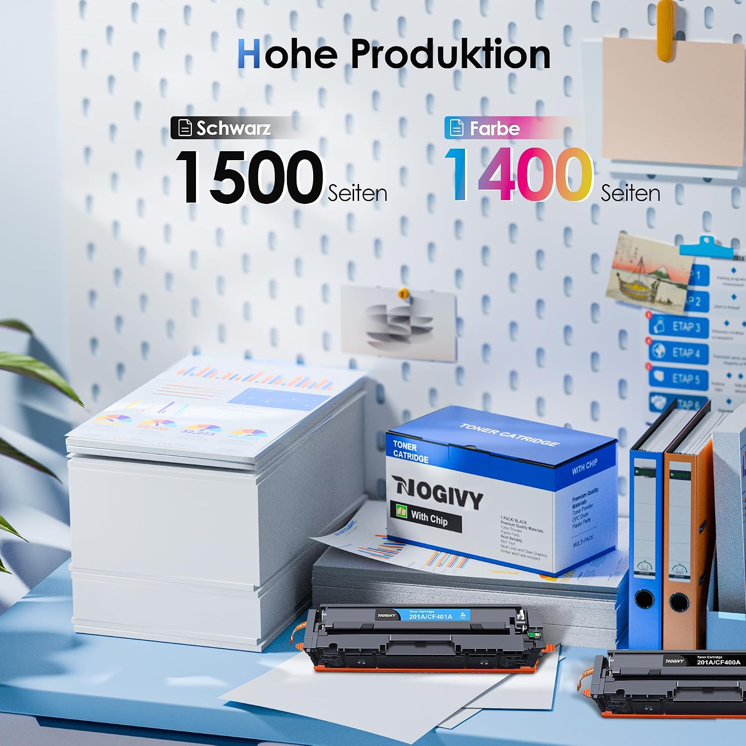Detalle de NOGIVY 201A 4er-Pack Toner für HP 🖨