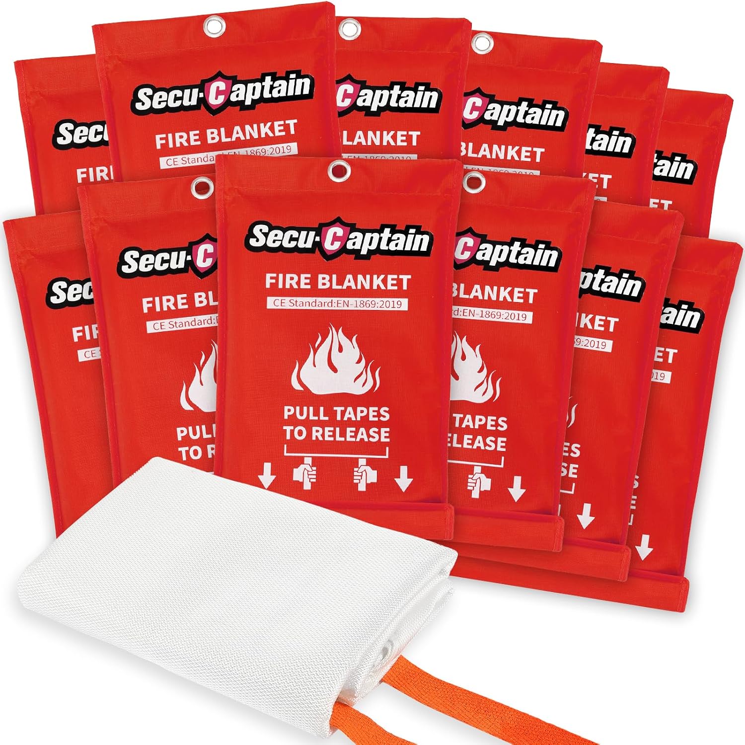 Detalle de SecuCaptain Fire Blanket 12-Pack
