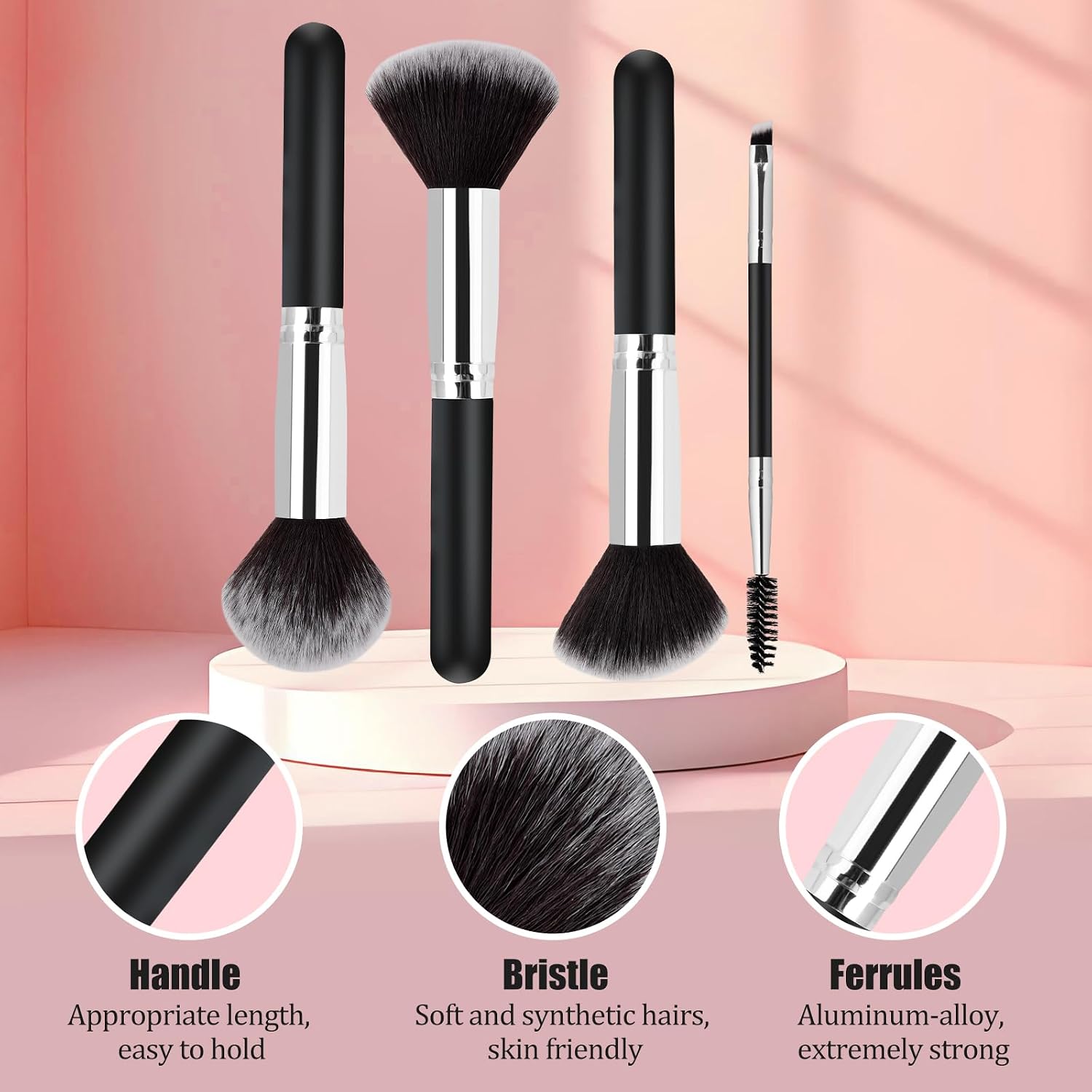Thumbnail 6 de Zutcogo 1 Makeup Brush Set with 10 Brushes and 3 Blending Sponges