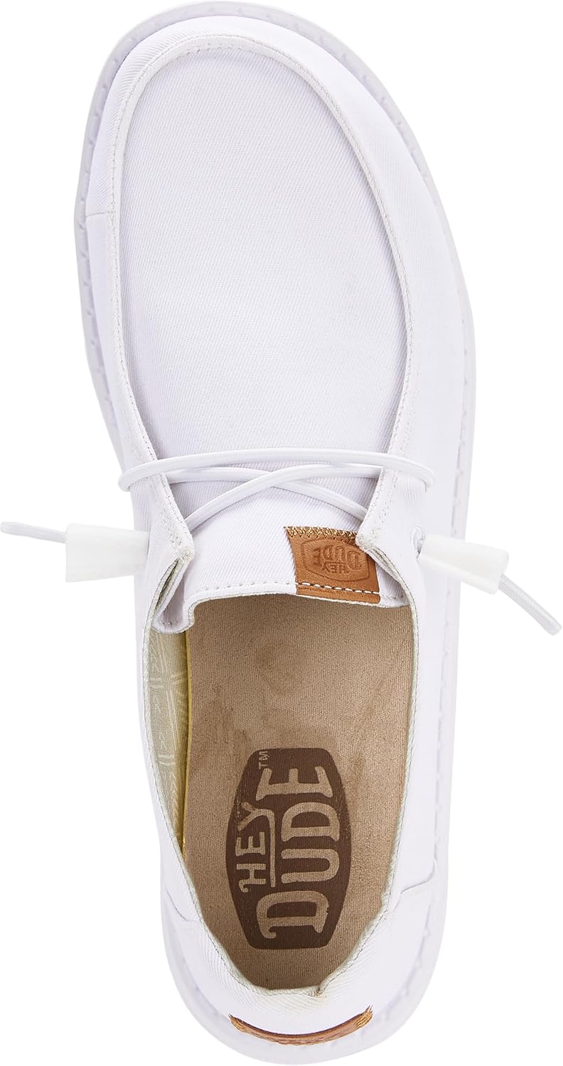 Detalle de Hey Dude Wendy Stretch Canvas Damen – Slip-On Ballerinas