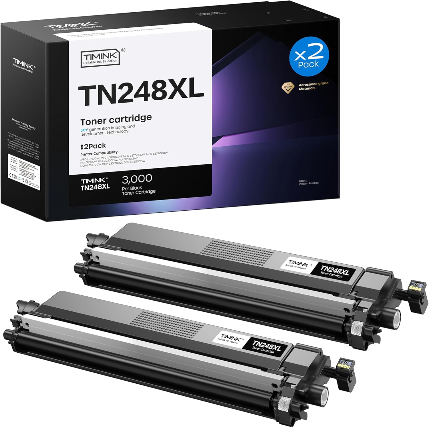 Thumbnail 6 de Timink TN248XL toner cartridges (4 pack) compatible with Brother TN-248 series