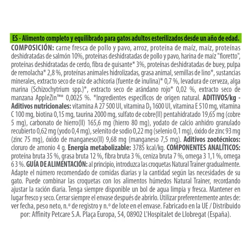 Detalle de Trainer Cibo per Gatti Sterilizzati con Salmone – 1,5 kg