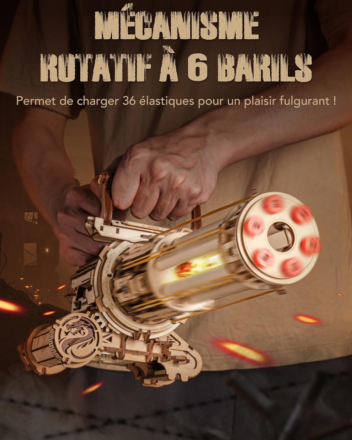 Detalle de ROKR LQA01 Puzzle 3D bois 412 pièces kit mécanique 🧩