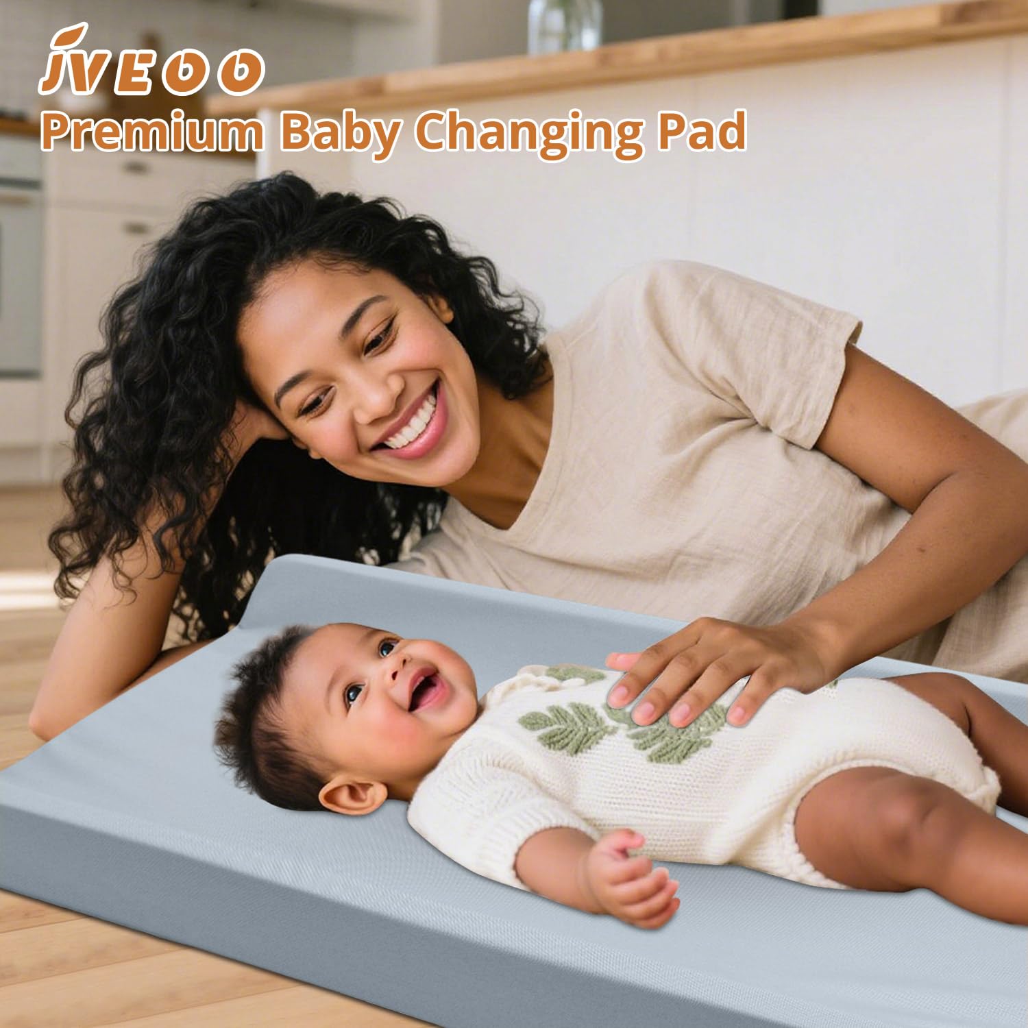 Thumbnail 6 de JVEOO Vegan Leather Baby Changing Pad, Waterproof, Wipeable, 31.5-Inch
