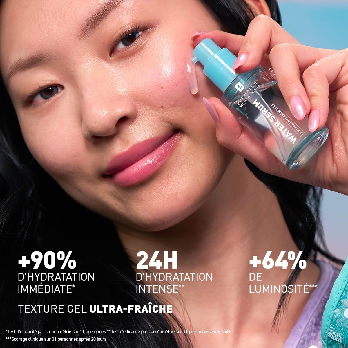 Detalle de Erborian Water Serum : Sérum hydratation intense pour peau repulpée et lumineuse