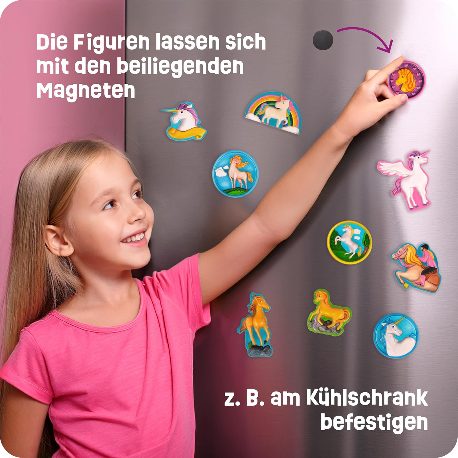 Thumbnail 5 de Smowo Pferde und Einhörner selber gießen und anmalen – Bastelset mit 10 Gipsfiguren für Kinder