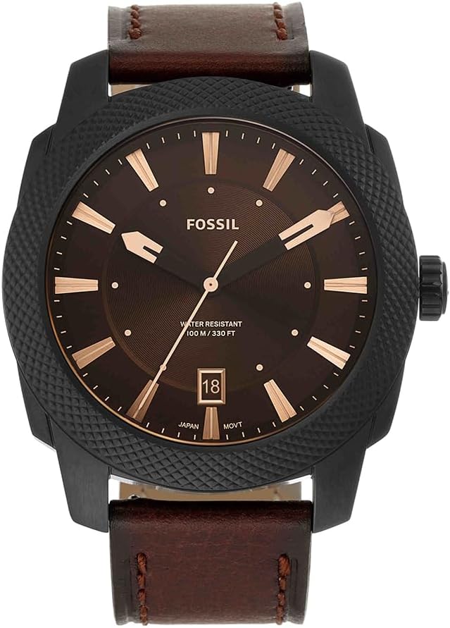 Thumbnail 6 de Fossil Machine Herrenuhr (Quarz, 3 Zeiger, Datum) mit Edelstahl- oder Lederarmband