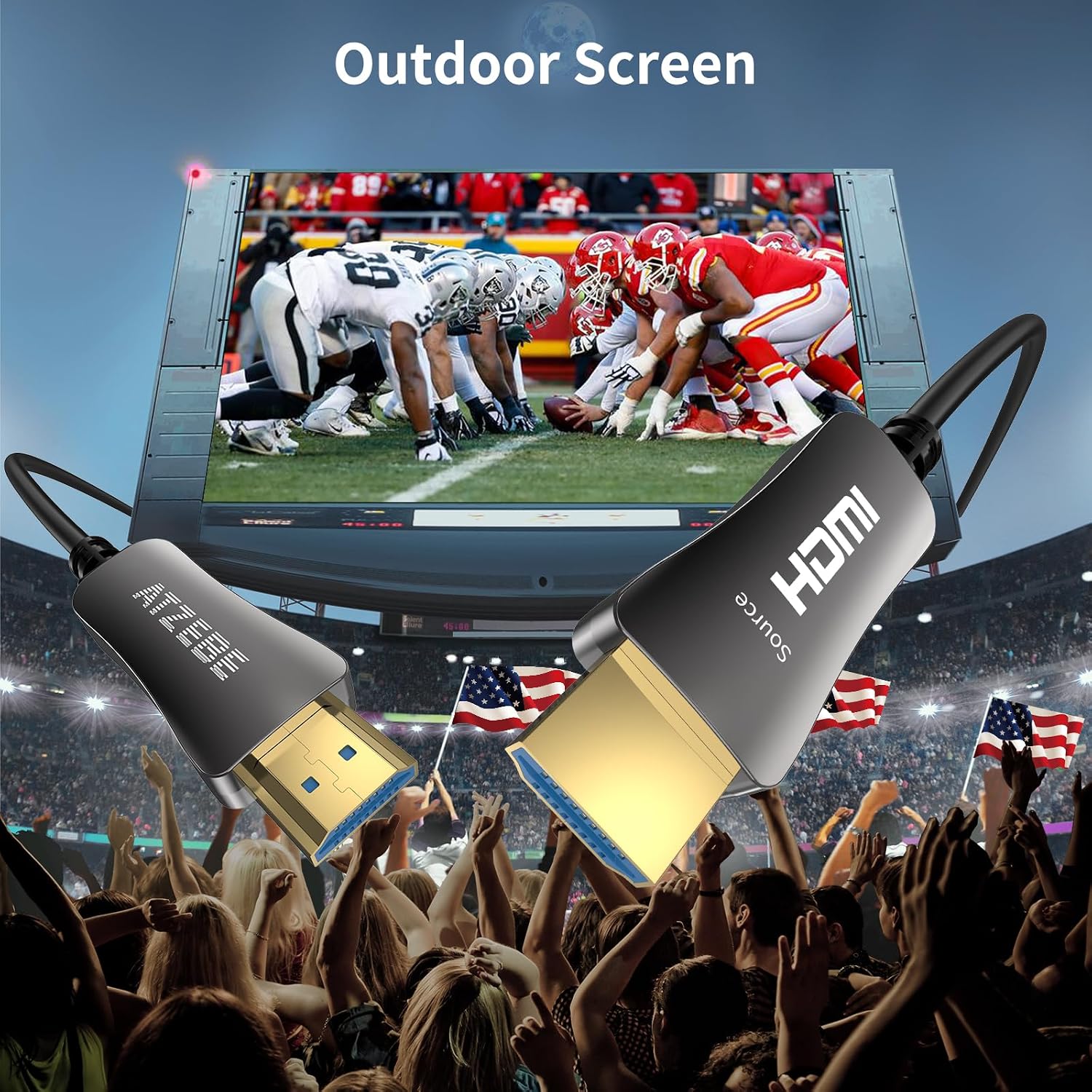 Thumbnail 6 de ATZEBE HDMI Glasfaser Kabel 5M – 4K@60Hz, HDR, 18Gbps, 4:4:4, HDCP 2.2