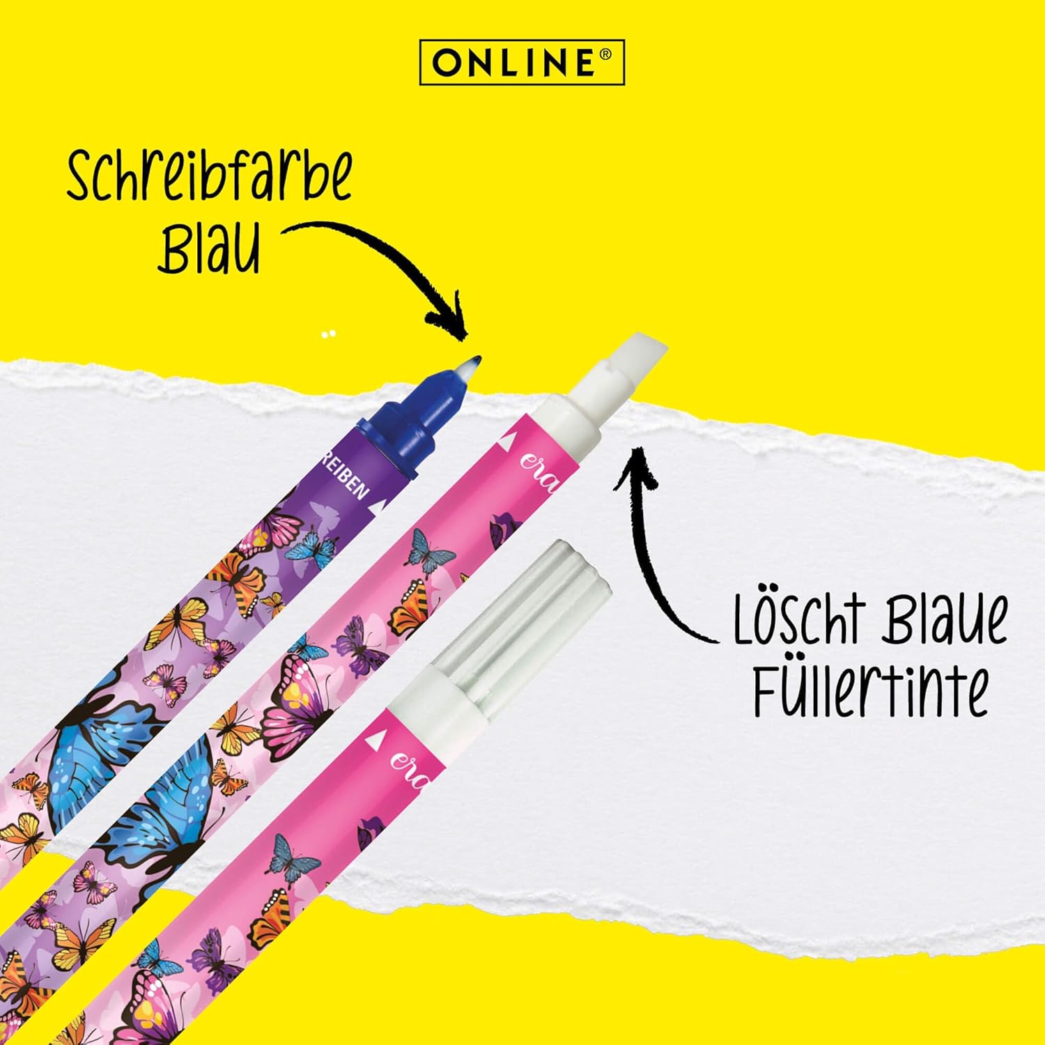 Thumbnail 4 de Online Vorteils-Pack Tintenlöscher (6 Stück) mit blauer Schreibfarbe – zum Löschen und Überschreiben