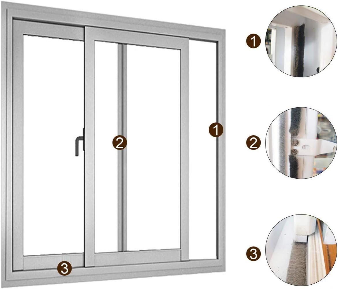 Thumbnail 4 de fowong Self-Adhesive Brush Seal 4.9 m for Doors and Windows ๐ช