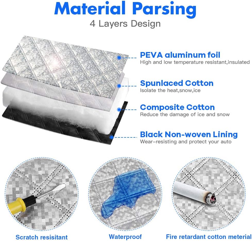 Detalle 2 de Car Windshield Snow Cover L size 58x40in