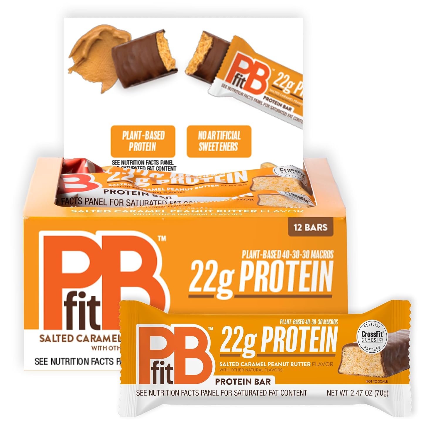 Detalle de PBfit Protein Bars 22g Protein