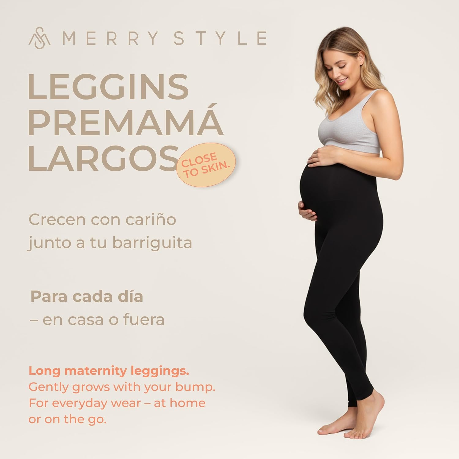 Detalle 2 de Merry Style MS10-297 Leggins premamá cintura alta