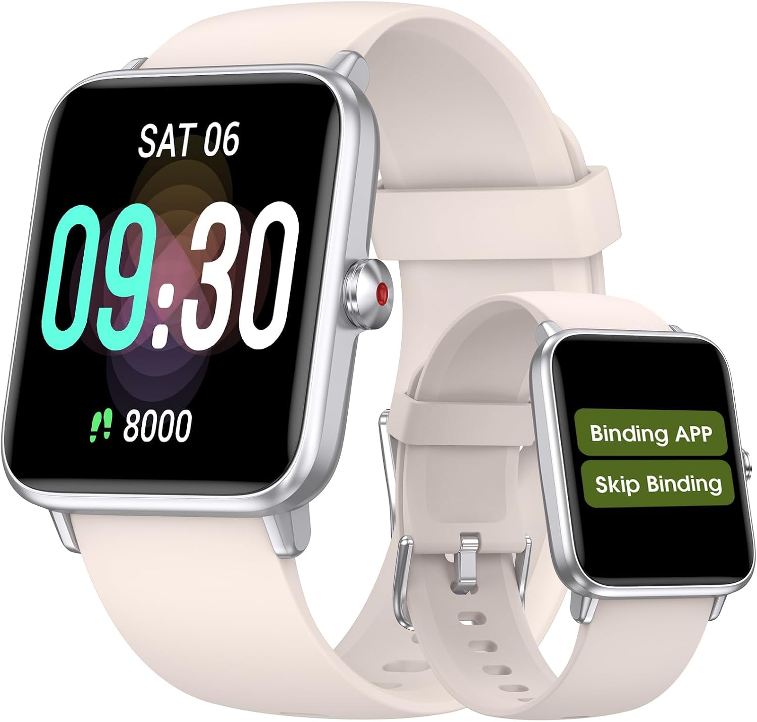 Detalle de Pautios Pedometer Watch with 1.4-Inch Color Touchscreen, Heart Rate and Sleep Tracking