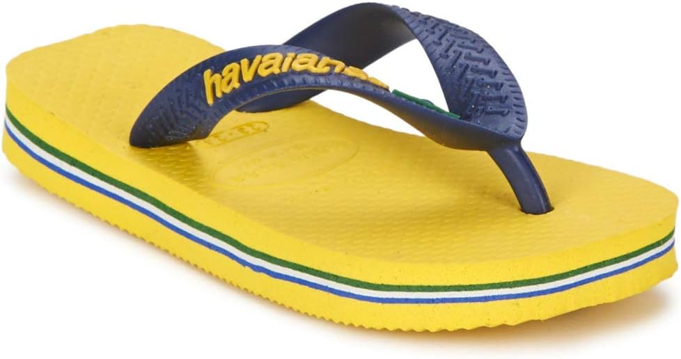 Detalle de Havaianas Kids Flores infradito unisex in verde oliva, suola antiscivolo e resistente all’acqua