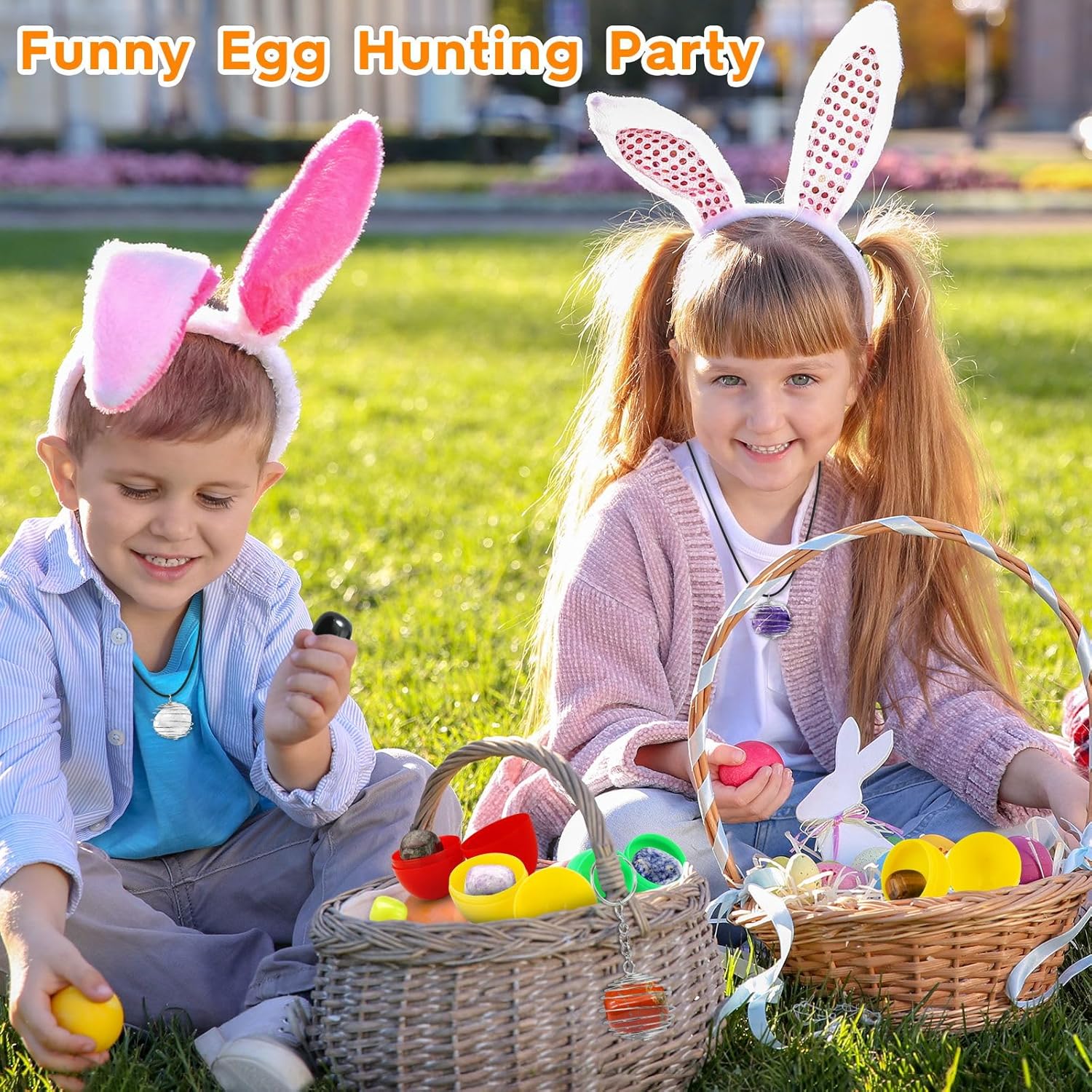 Thumbnail 4 de Ludmila 15-Piece Prefilled Easter Eggs with Gemstone Crystals (Filled Eggs, Egg Hunt & Basket Stuffers)