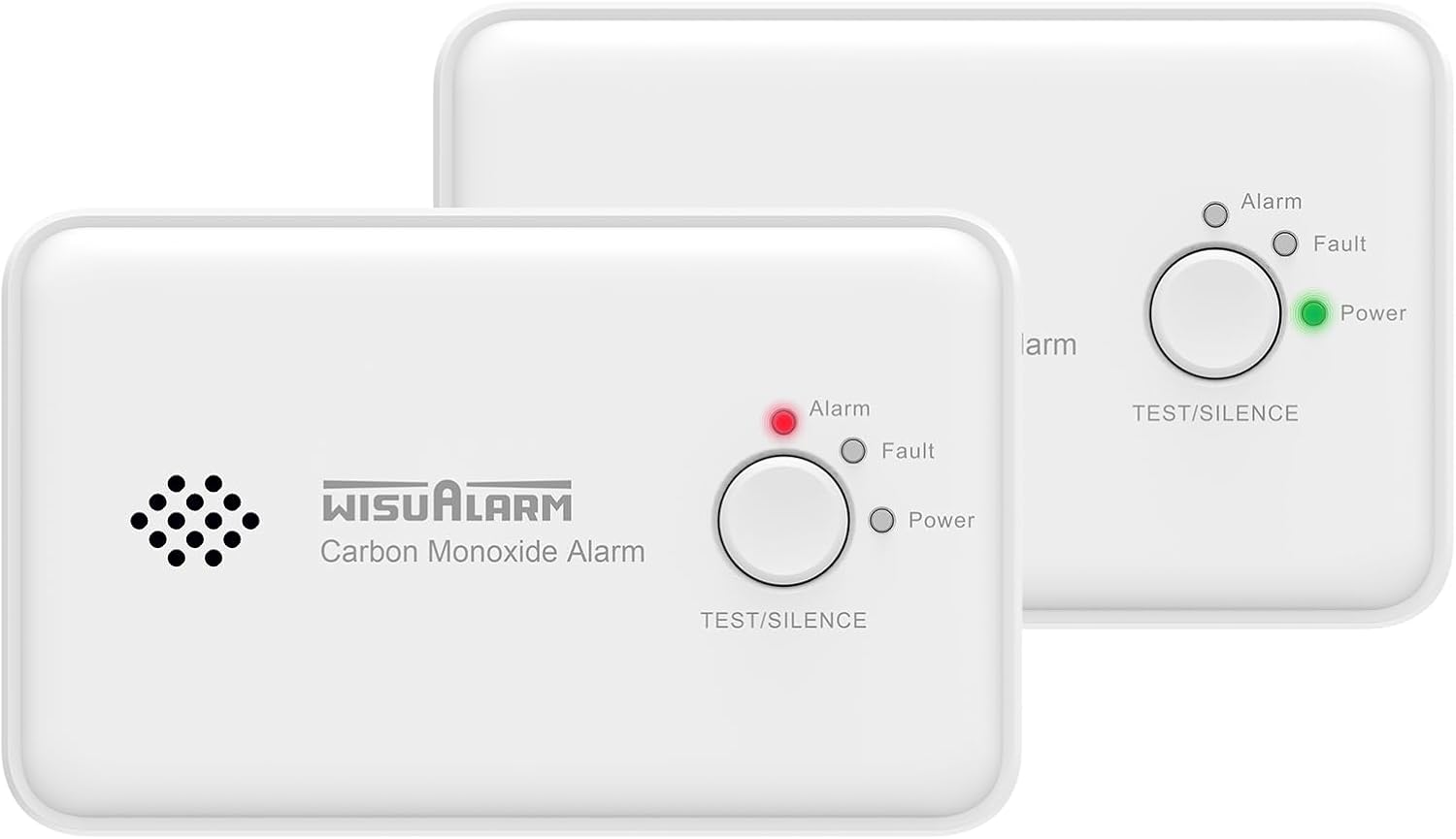 Carbon monoxide alarm 10 Years Battery, 2 pack