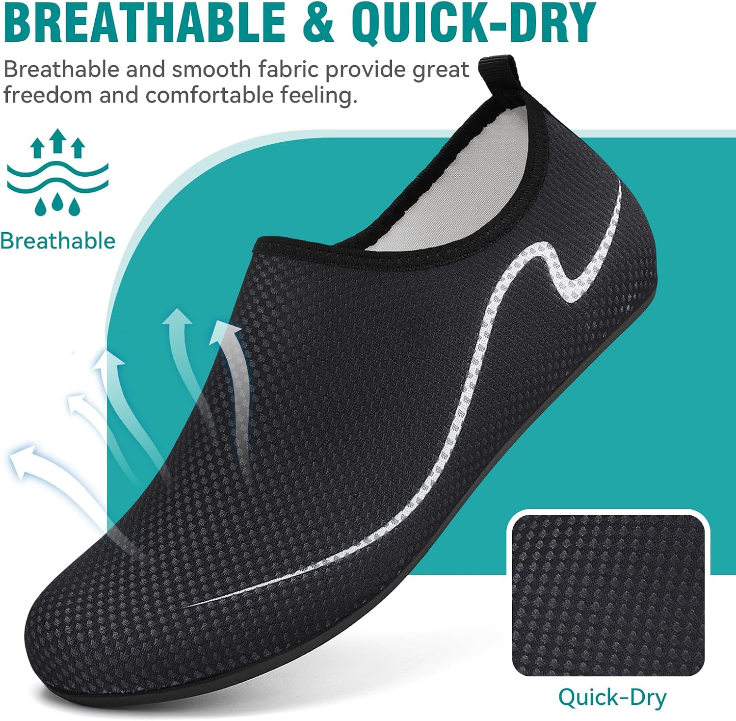 Detalle de Gitzing water shoes for beach, quick-dry