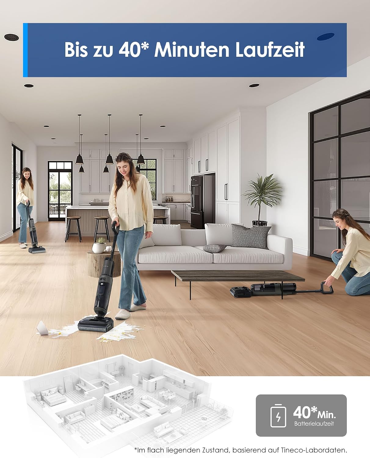 Thumbnail 4 de Tineco Floor ONE i6 Nass-Trockensauger 40âMin đ§č