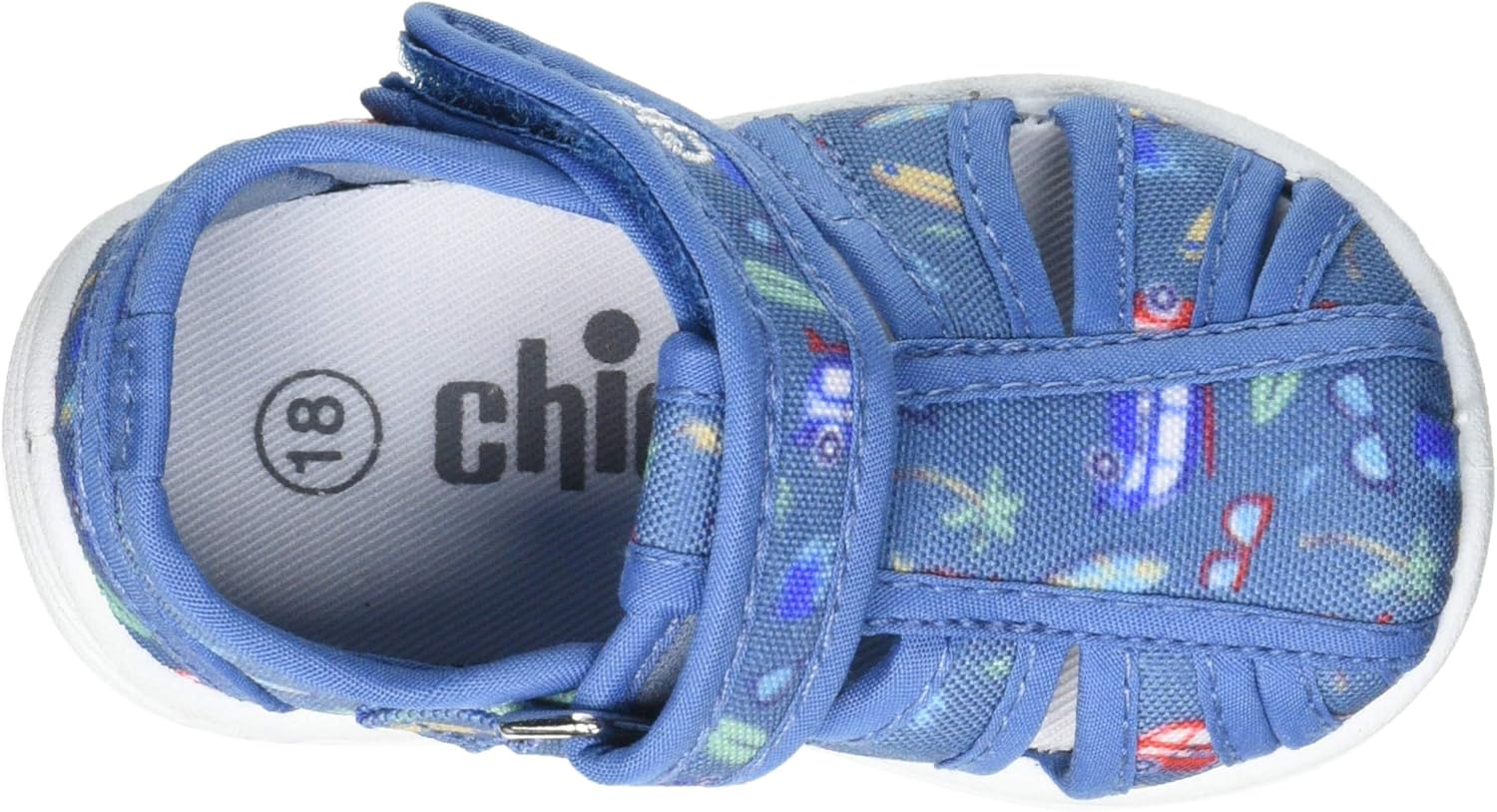Detalle de Chicco Chaussons Bébé – Pantoufles Crèche et Maison avec fermeture à scratch, conçu en Italie