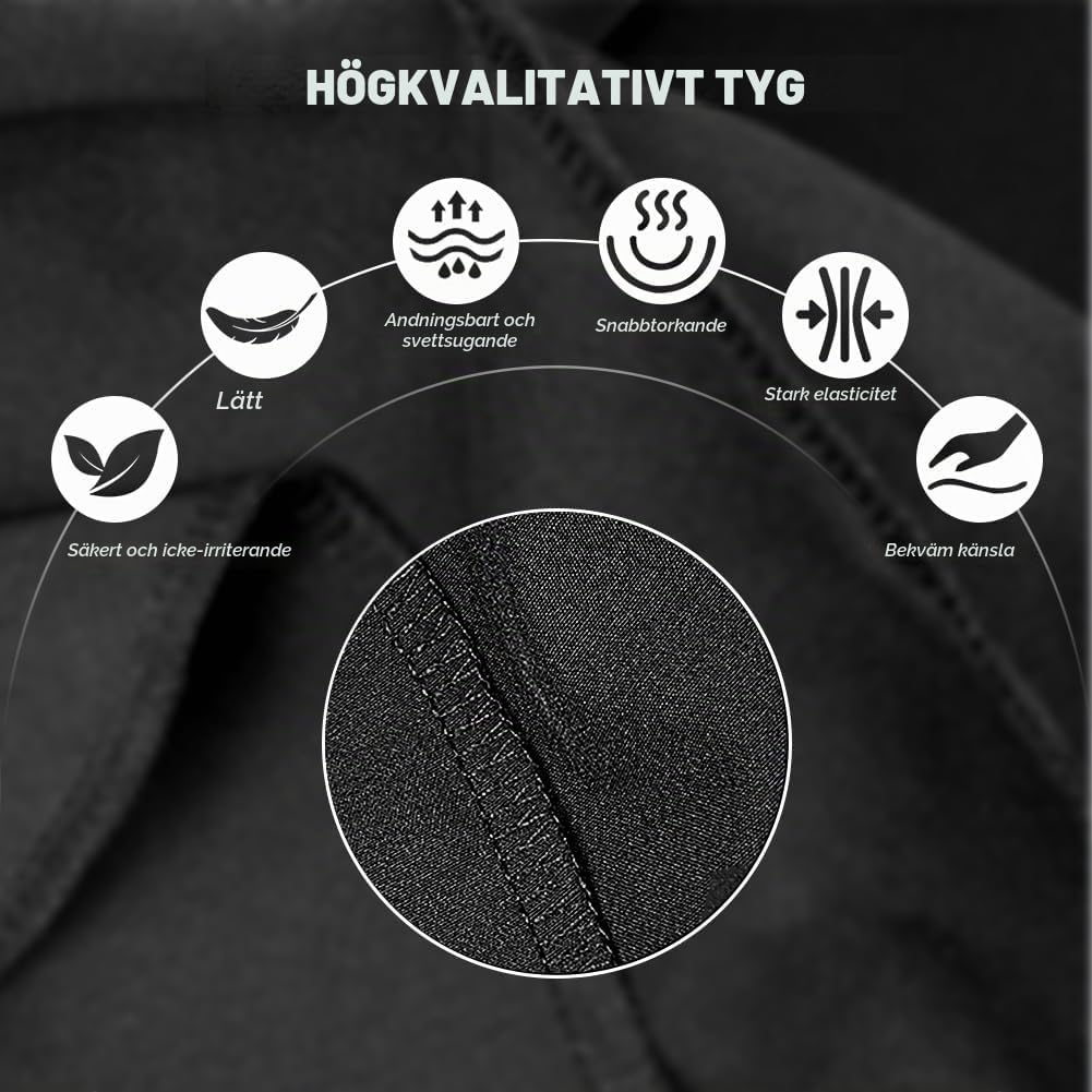Detalle 2 de BSBUY herrshorts för träning – snabbtorkande med justerbar midja