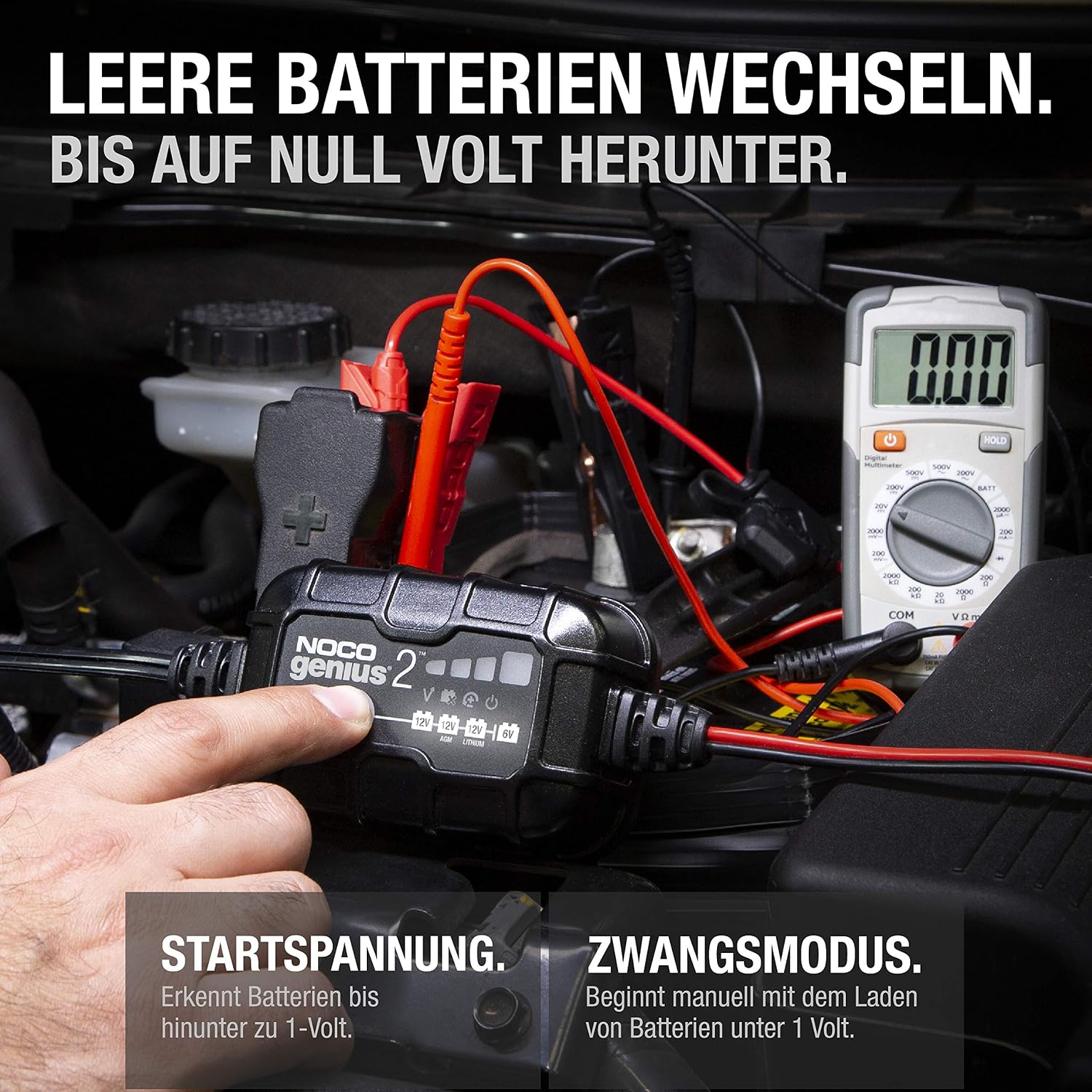 Detalle de NOCO GENIUS2 2A Batterieladegerät