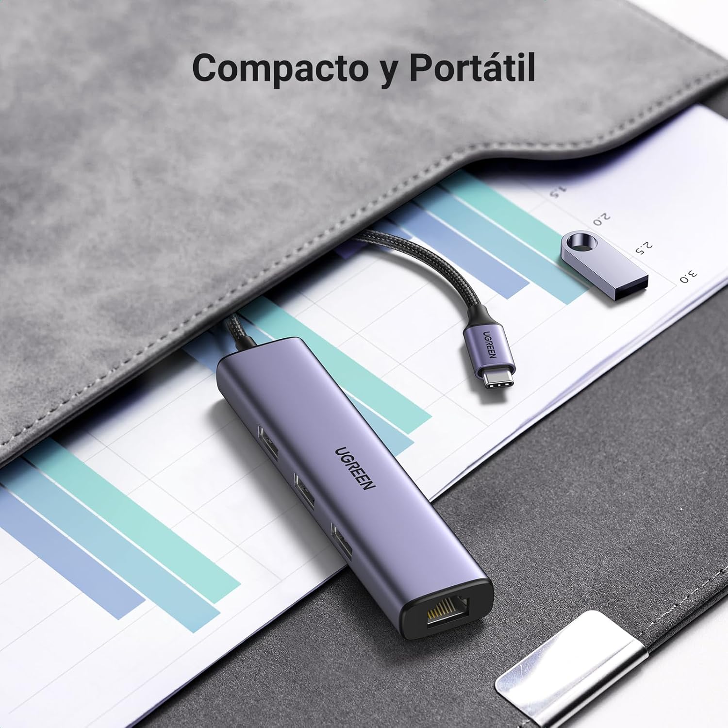 Thumbnail 7 de UGREEN Hub USB C a Ethernet 4 en 1 🌐 1000 Mbps